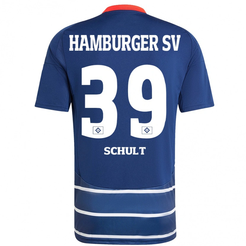Danxen Dames Almuth Schult #39 Donkerblauw Uitshirt Uittenue 2024/25 T-Shirt