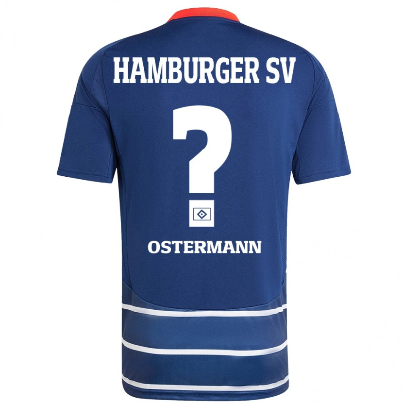 Danxen Dames Sören Ostermann #0 Donkerblauw Uitshirt Uittenue 2024/25 T-Shirt