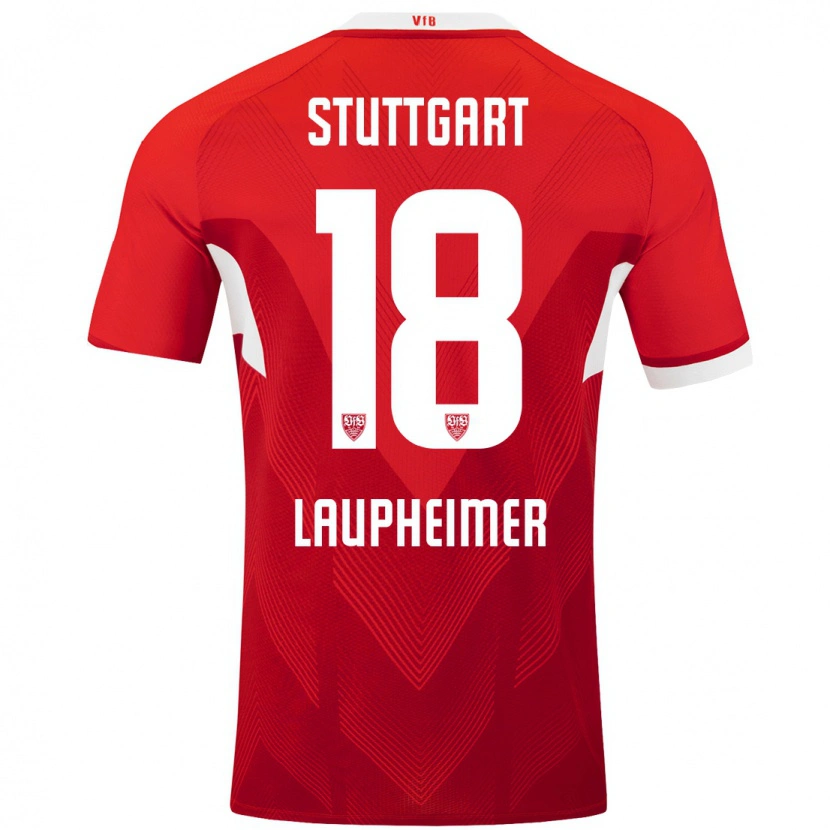 Danxen Dames Lukas Laupheimer #18 Rood Wit Uitshirt Uittenue 2024/25 T-Shirt