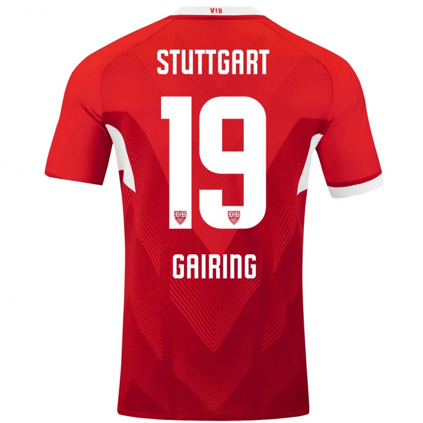 Danxen Dames Sophie Gairing #19 Rood Wit Uitshirt Uittenue 2024/25 T-Shirt