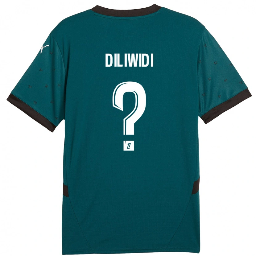 Danxen Dames Kembo Diliwidi #0 Donkergroen Uitshirt Uittenue 2024/25 T-Shirt