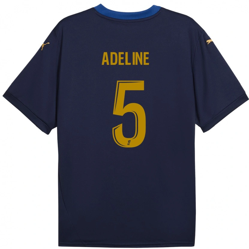 Danxen Dames Martin Adeline #5 Marineblauw Goud Uitshirt Uittenue 2024/25 T-Shirt
