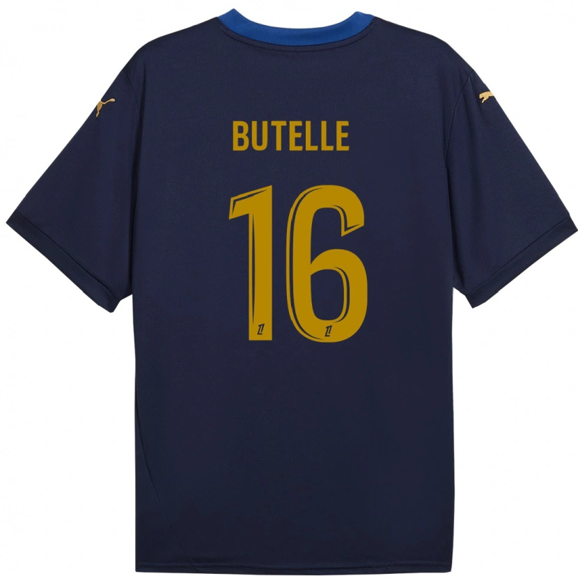 Danxen Dames Ludovic Butelle #16 Marineblauw Goud Uitshirt Uittenue 2024/25 T-Shirt
