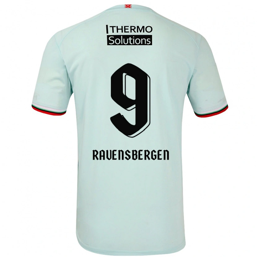 Danxen Dames Jaimy Ravensbergen #9 Lichtgroen Uitshirt Uittenue 2024/25 T-Shirt