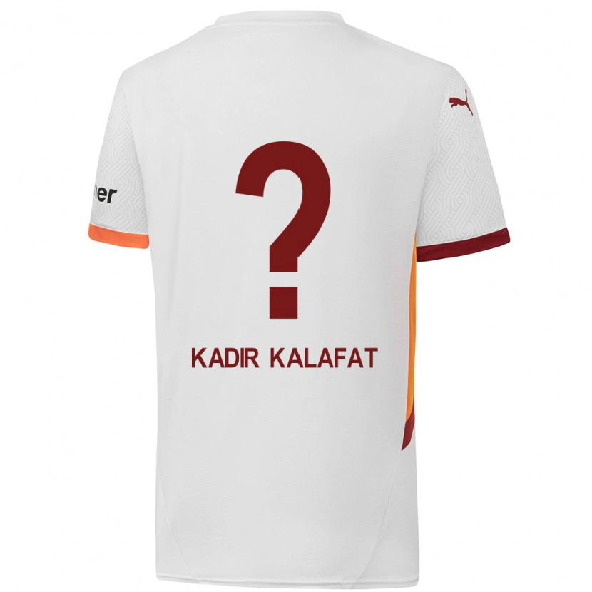 Danxen Dames İsmail Kadir Kalafat #0 Wit Geel Rood Uitshirt Uittenue 2024/25 T-Shirt