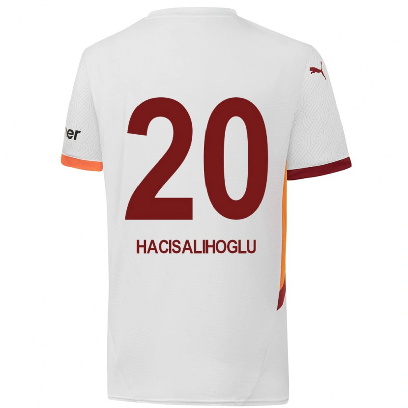 Danxen Dames Arda Hacısalihoğlu #20 Wit Geel Rood Uitshirt Uittenue 2024/25 T-Shirt