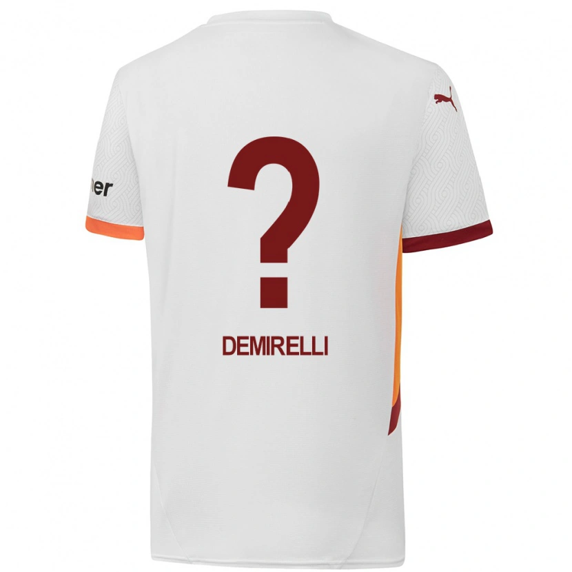 Danxen Dames Ahmet Demirelli #0 Wit Geel Rood Uitshirt Uittenue 2024/25 T-Shirt