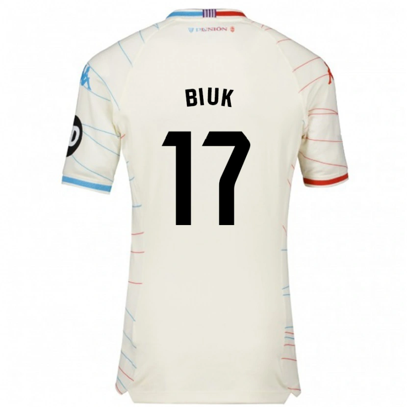 Danxen Dames Stipe Biuk #17 Wit Rood Blauw Uitshirt Uittenue 2024/25 T-Shirt