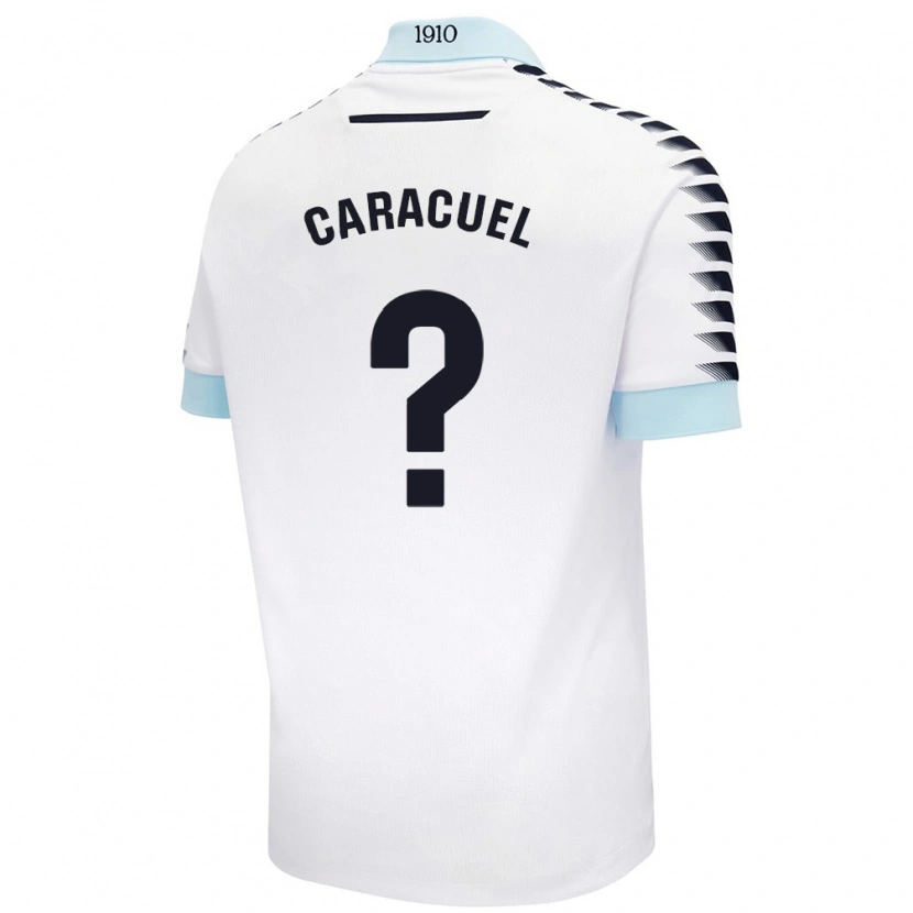 Danxen Dames Toni Caracuel #0 Wit Blauw Uitshirt Uittenue 2024/25 T-Shirt