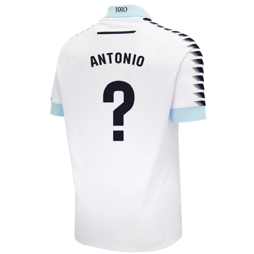 Danxen Dames Antonio Rodríguez #0 Wit Blauw Uitshirt Uittenue 2024/25 T-Shirt
