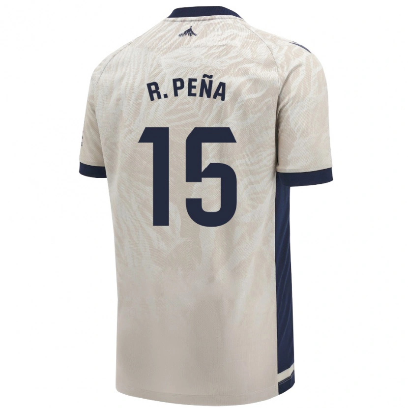 Danxen Dames Rubén Peña #15 Lichtgrijs Uitshirt Uittenue 2024/25 T-Shirt