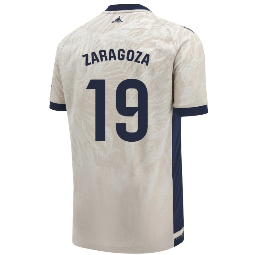 Danxen Dames Bryan Zaragoza #19 Lichtgrijs Uitshirt Uittenue 2024/25 T-Shirt