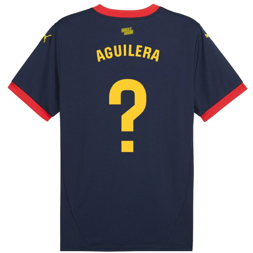 Danxen Dames Oriol Aguilera #0 Marineblauw Uitshirt Uittenue 2024/25 T-Shirt