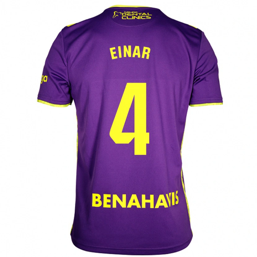 Danxen Dames Einar Galilea #4 Paars Geel Uitshirt Uittenue 2024/25 T-Shirt