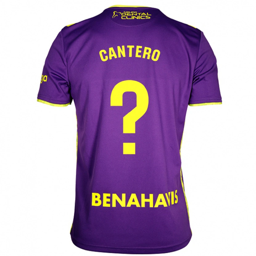Danxen Dames José Cantero #0 Paars Geel Uitshirt Uittenue 2024/25 T-Shirt