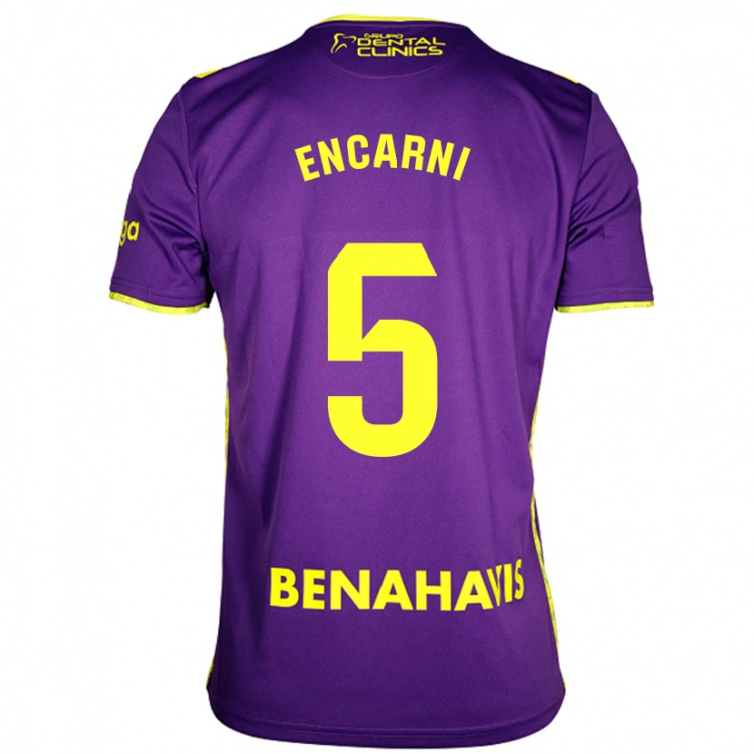 Danxen Dames Encarni #5 Paars Geel Uitshirt Uittenue 2024/25 T-Shirt