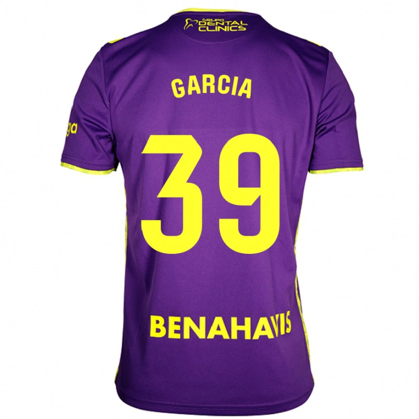 Danxen Dames Claudia García #39 Paars Geel Uitshirt Uittenue 2024/25 T-Shirt