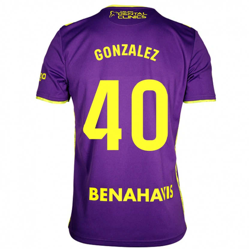Danxen Dames Carol González #40 Paars Geel Uitshirt Uittenue 2024/25 T-Shirt