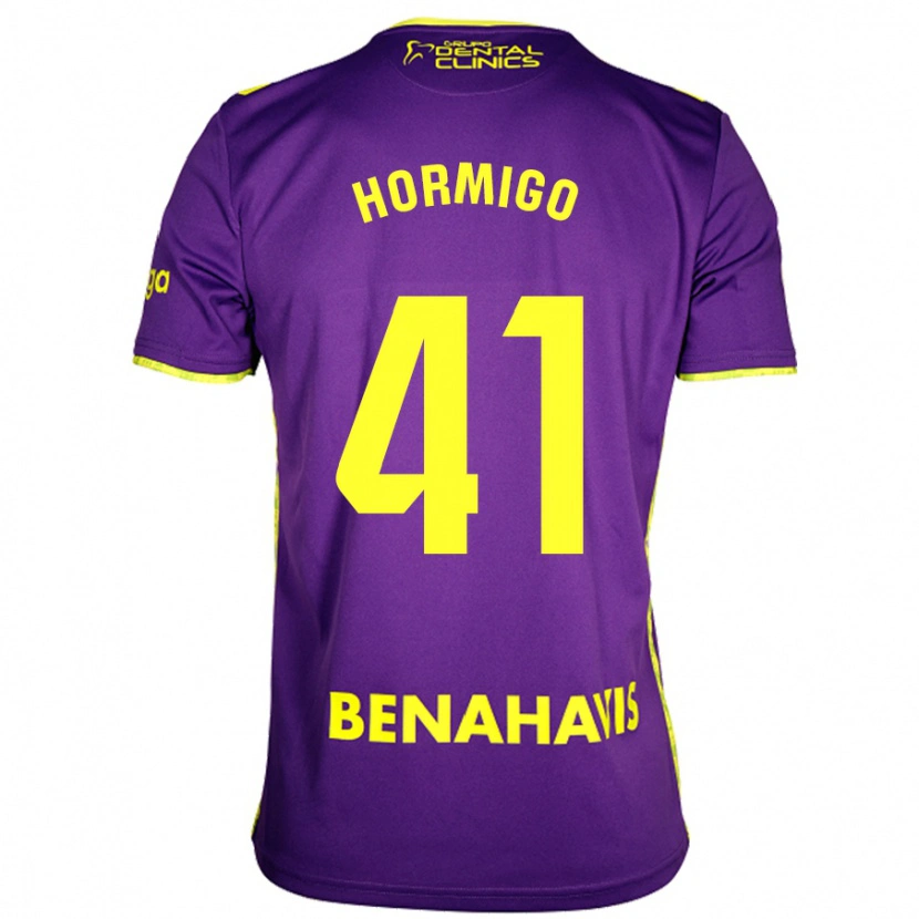 Danxen Dames Cintia Hormigo #41 Paars Geel Uitshirt Uittenue 2024/25 T-Shirt