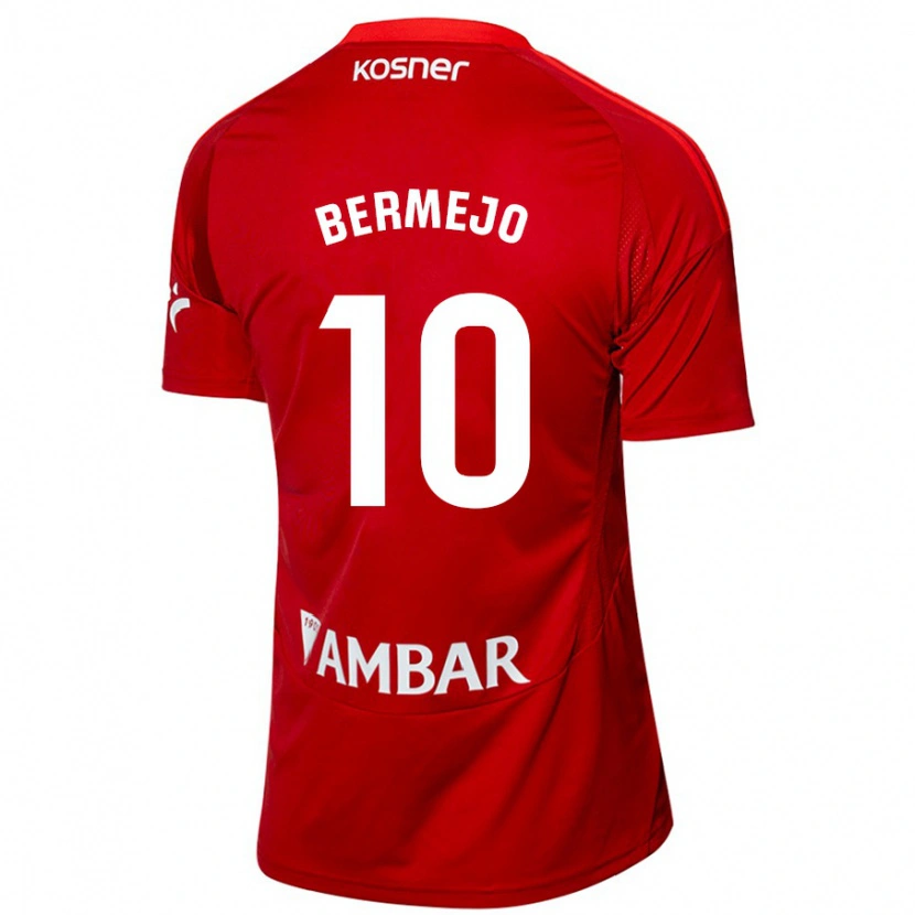 Danxen Dames Sergio Bermejo #10 Wit Blauw Uitshirt Uittenue 2024/25 T-Shirt