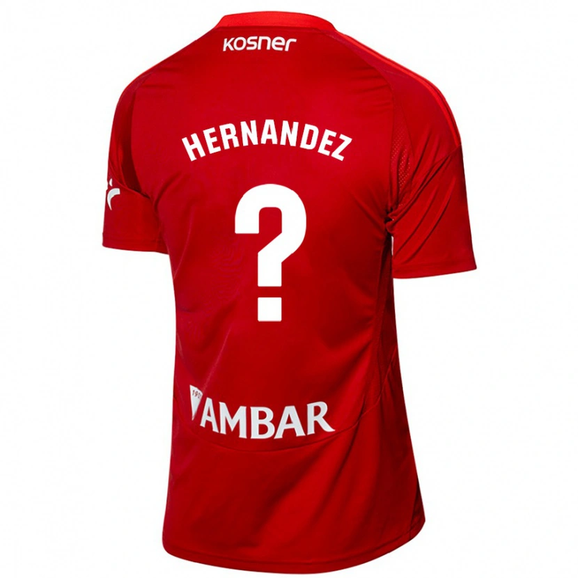 Danxen Dames Diego Hernández #0 Wit Blauw Uitshirt Uittenue 2024/25 T-Shirt