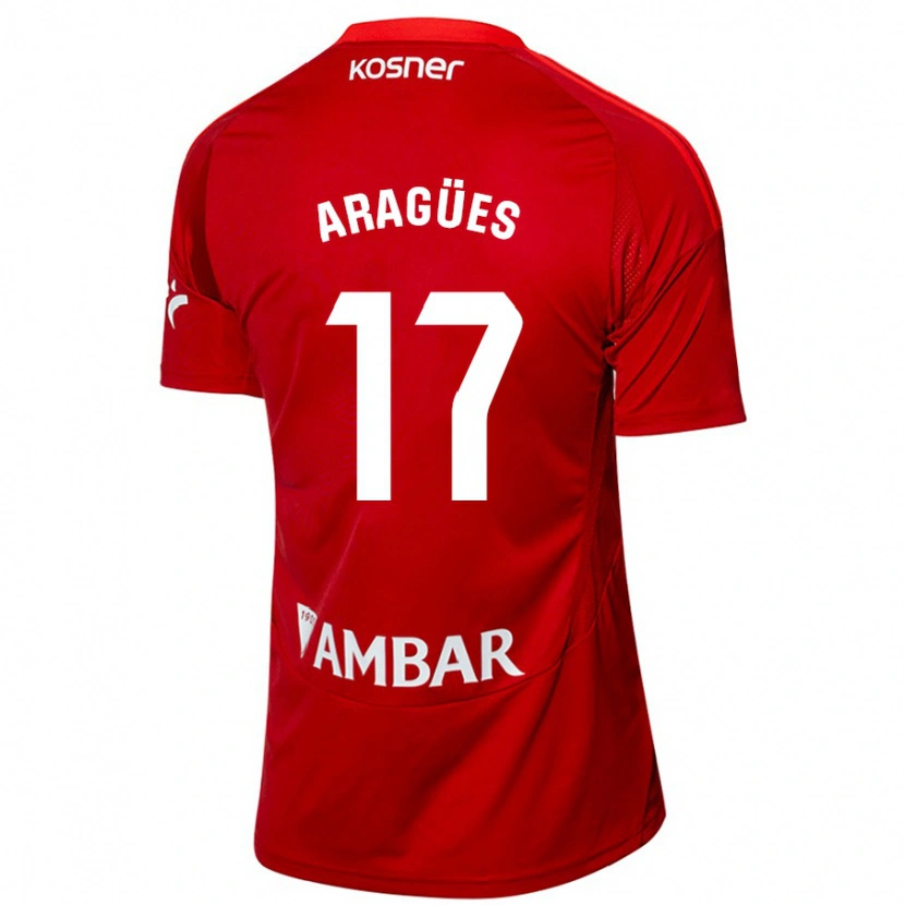 Danxen Dames Chema Aragües #17 Wit Blauw Uitshirt Uittenue 2024/25 T-Shirt