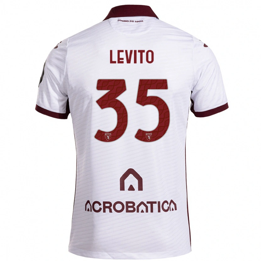 Danxen Dames Isabeau Levito #35 Wit Kastanjebruin Uitshirt Uittenue 2024/25 T-Shirt
