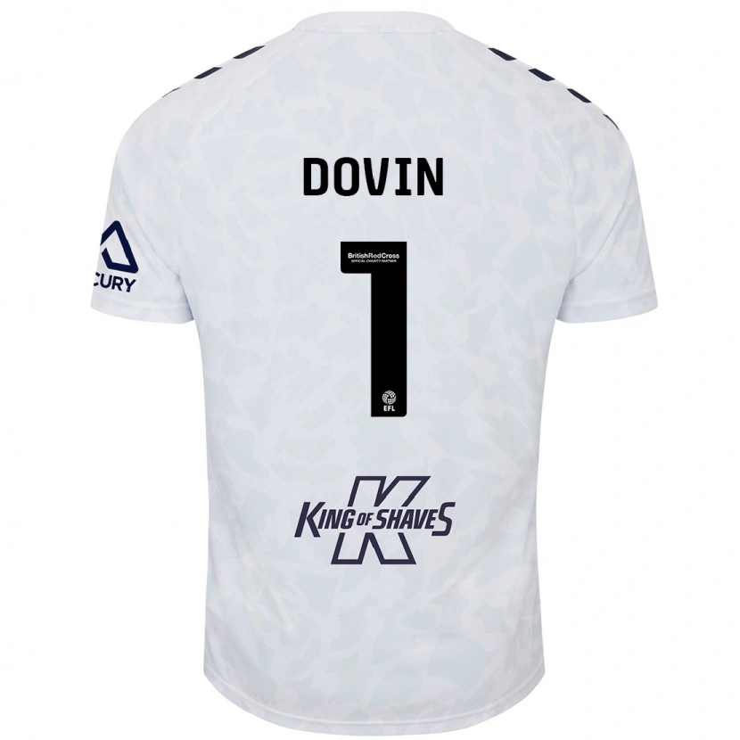 Danxen Dames Oliver Dovin #1 Wit Uitshirt Uittenue 2024/25 T-Shirt