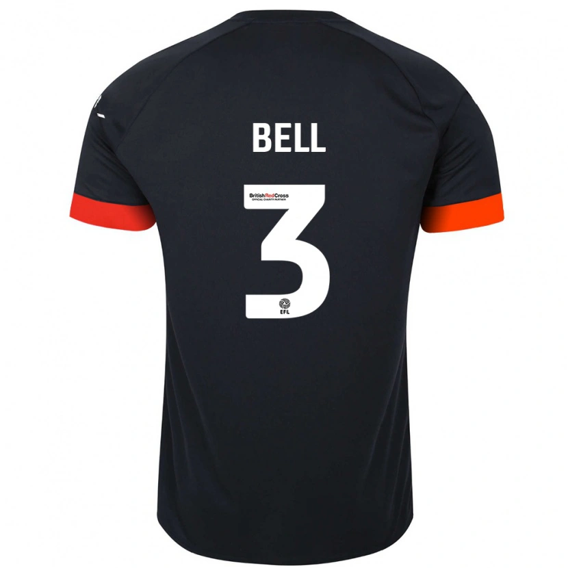 Danxen Dames Amari'i Bell #3 Zwart Oranje Uitshirt Uittenue 2024/25 T-Shirt