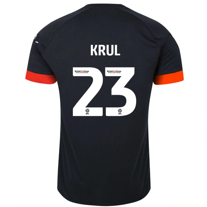 Danxen Dames Tim Krul #23 Zwart Oranje Uitshirt Uittenue 2024/25 T-Shirt