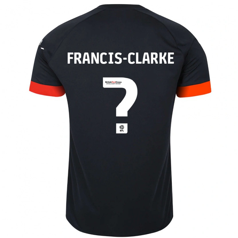 Danxen Dames Aidan Francis-Clarke #0 Zwart Oranje Uitshirt Uittenue 2024/25 T-Shirt