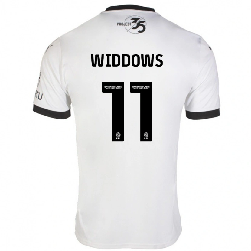 Danxen Dames Jade Widdows #11 Wit Zwart Uitshirt Uittenue 2024/25 T-Shirt