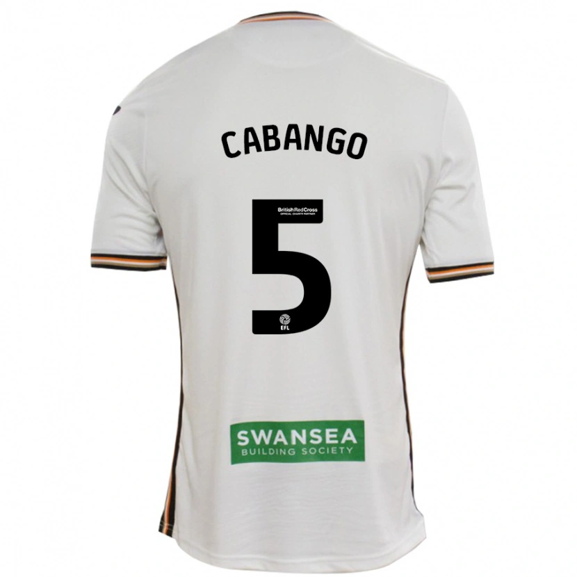 Danxen Kinderen Ben Cabango #5 Wit Thuisshirt Thuistenue 2024/25 T-Shirt