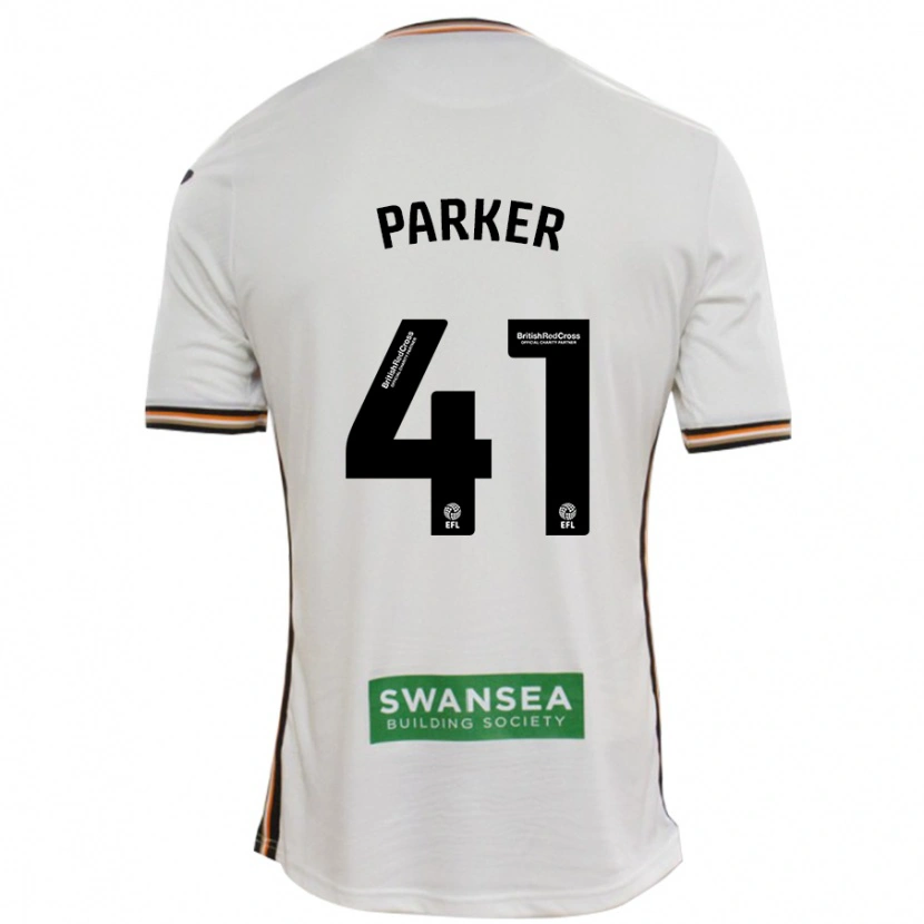 Danxen Kinderen Sam Parker #41 Wit Thuisshirt Thuistenue 2024/25 T-Shirt