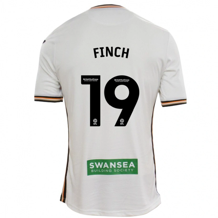 Danxen Kinderen Lucy Finch #19 Wit Thuisshirt Thuistenue 2024/25 T-Shirt