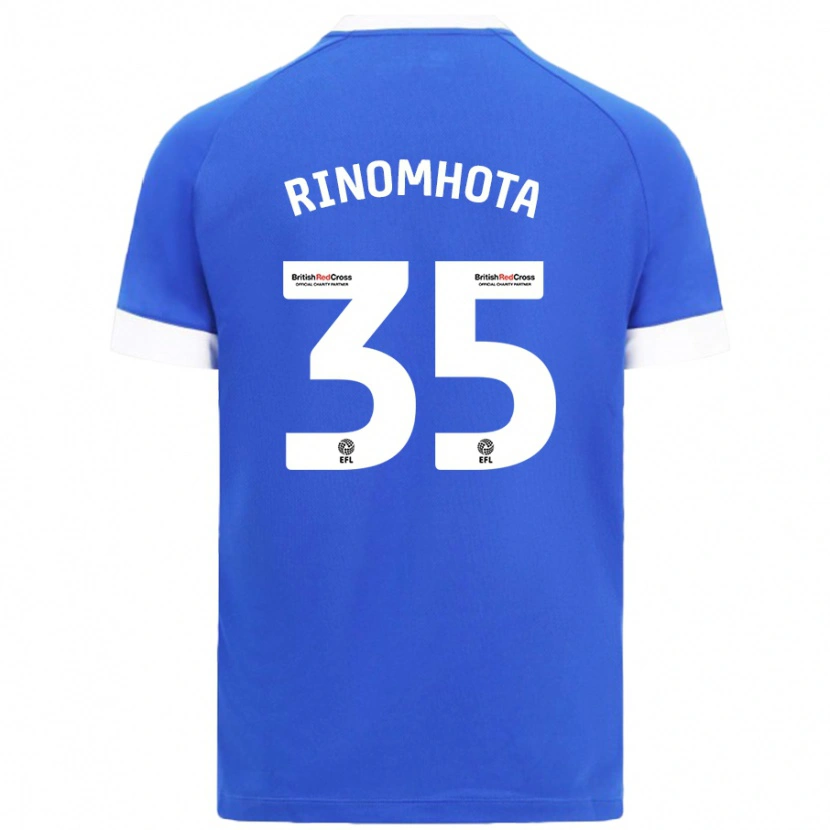 Danxen Kinderen Andy Rinomhota #35 Hemelsblauw Thuisshirt Thuistenue 2024/25 T-Shirt