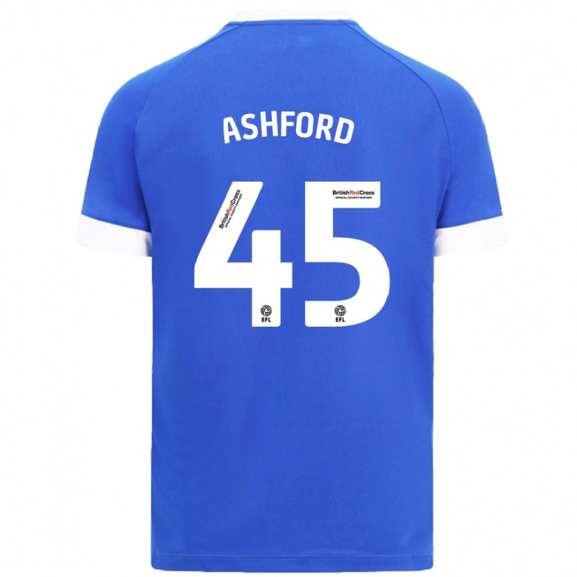 Danxen Kinderen Cian Ashford #45 Hemelsblauw Thuisshirt Thuistenue 2024/25 T-Shirt