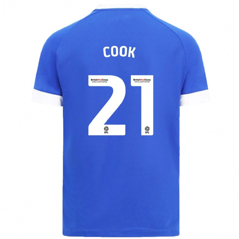 Danxen Kinderen Mikayla Cook #21 Hemelsblauw Thuisshirt Thuistenue 2024/25 T-Shirt