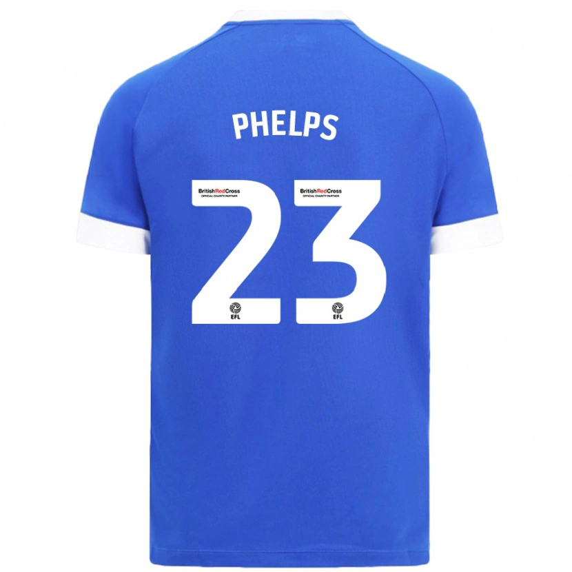 Danxen Kinderen Anna Phelps #23 Hemelsblauw Thuisshirt Thuistenue 2024/25 T-Shirt