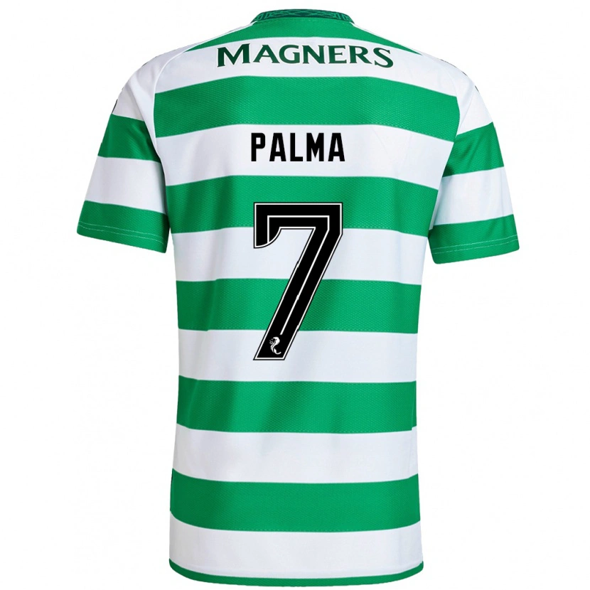 Danxen Kinderen Luis Palma #7 Groen Wit Thuisshirt Thuistenue 2024/25 T-Shirt