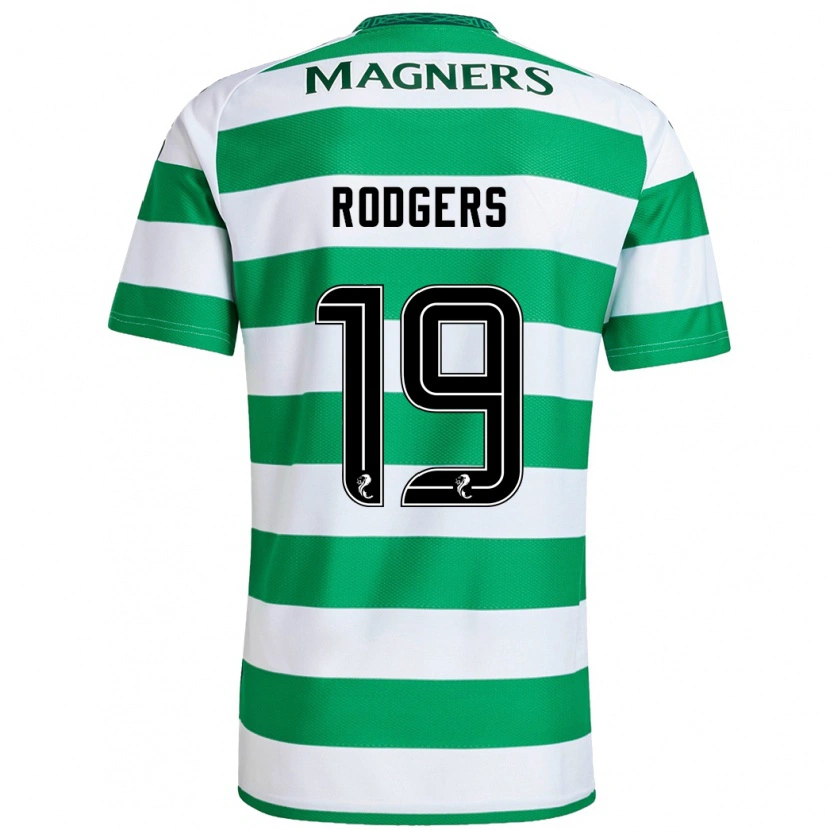 Danxen Kinderen Lisa Rodgers #19 Groen Wit Thuisshirt Thuistenue 2024/25 T-Shirt