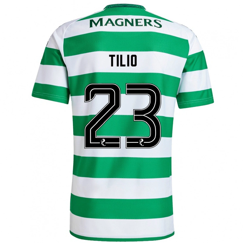 Danxen Kinderen Marco Tilio #23 Groen Wit Thuisshirt Thuistenue 2024/25 T-Shirt