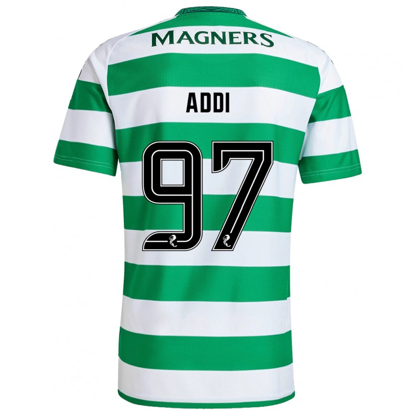 Danxen Kinderen Imane Addi #97 Groen Wit Thuisshirt Thuistenue 2024/25 T-Shirt