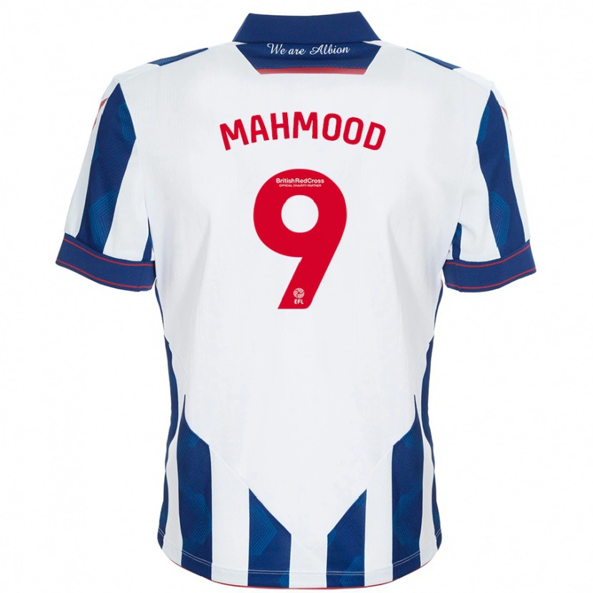 Danxen Kinderen Mariam Mahmood #9 Wit Donkerblauw Thuisshirt Thuistenue 2024/25 T-Shirt