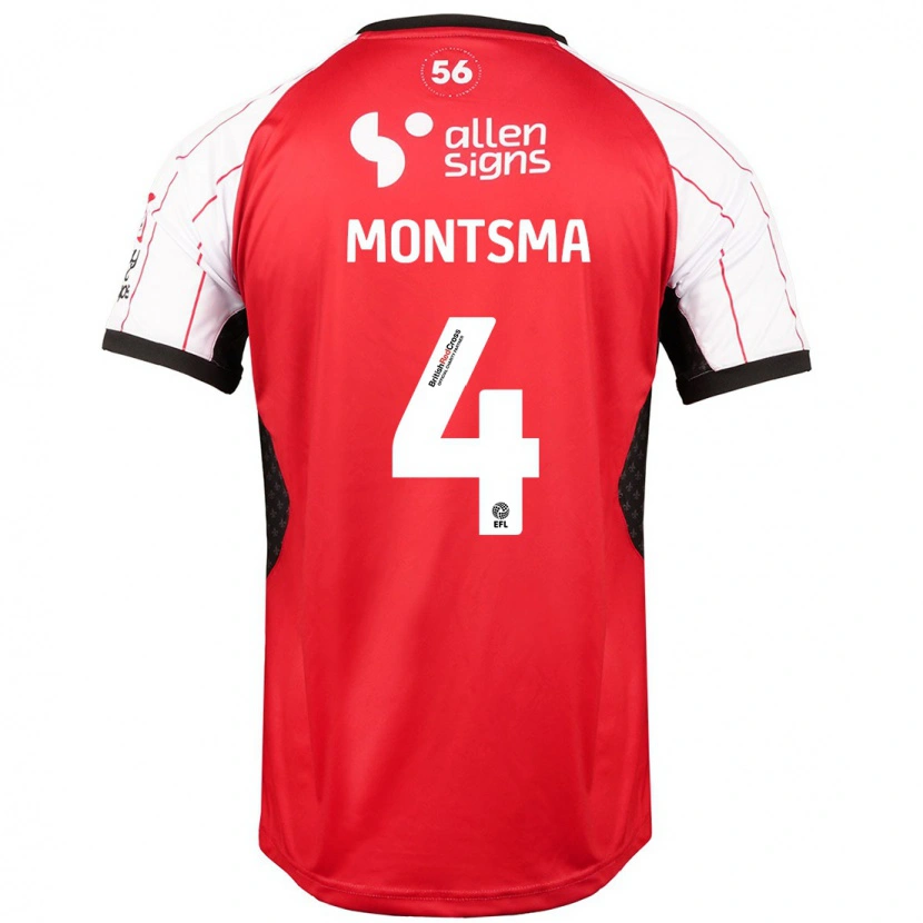 Danxen Kinderen Lewis Montsma #4 Wit Thuisshirt Thuistenue 2024/25 T-Shirt