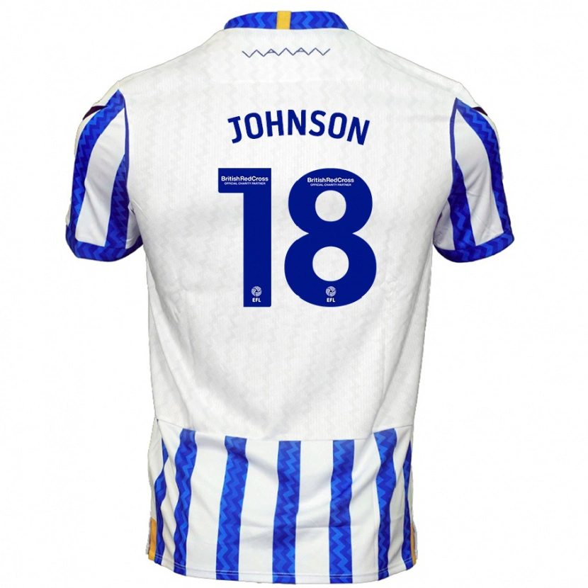 Danxen Kinderen Marvin Johnson #18 Blauw Wit Thuisshirt Thuistenue 2024/25 T-Shirt