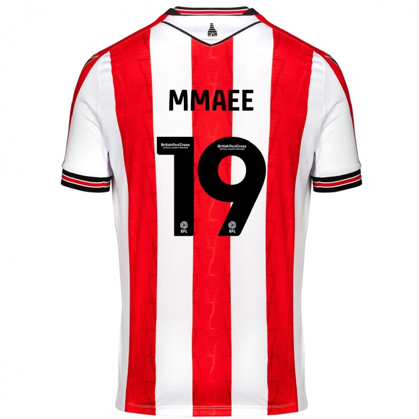 Danxen Kinderen Ryan Mmaee #19 Rood Wit Thuisshirt Thuistenue 2024/25 T-Shirt