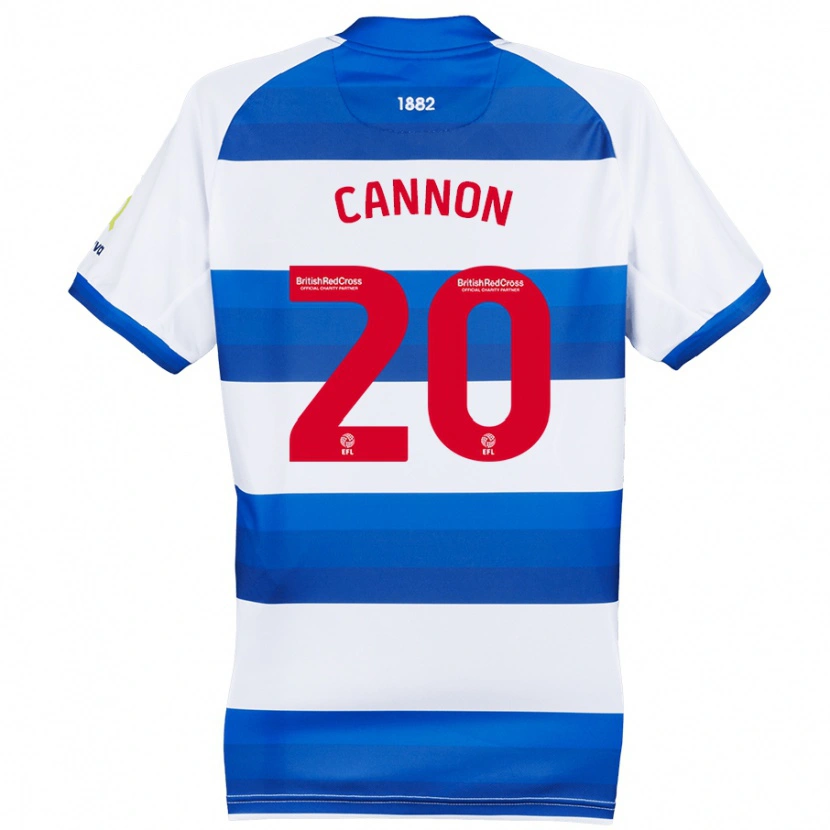 Danxen Kinderen Reggie Cannon #20 Wit Blauw Thuisshirt Thuistenue 2024/25 T-Shirt