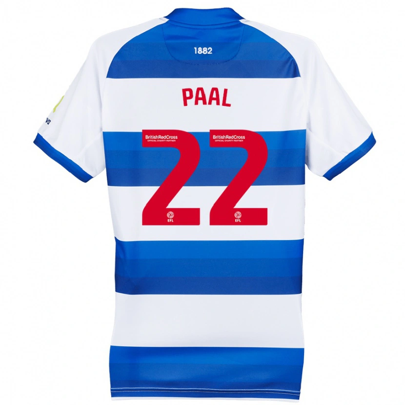 Danxen Kinderen Kenneth Paal #22 Wit Blauw Thuisshirt Thuistenue 2024/25 T-Shirt