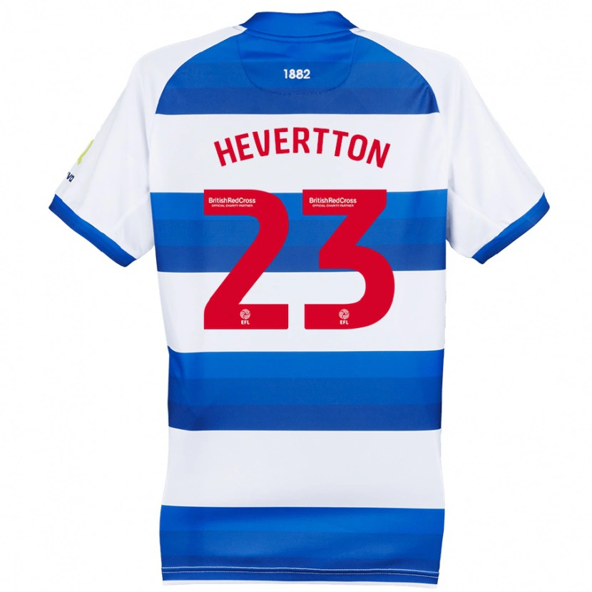 Danxen Kinderen Hevertton #23 Wit Blauw Thuisshirt Thuistenue 2024/25 T-Shirt